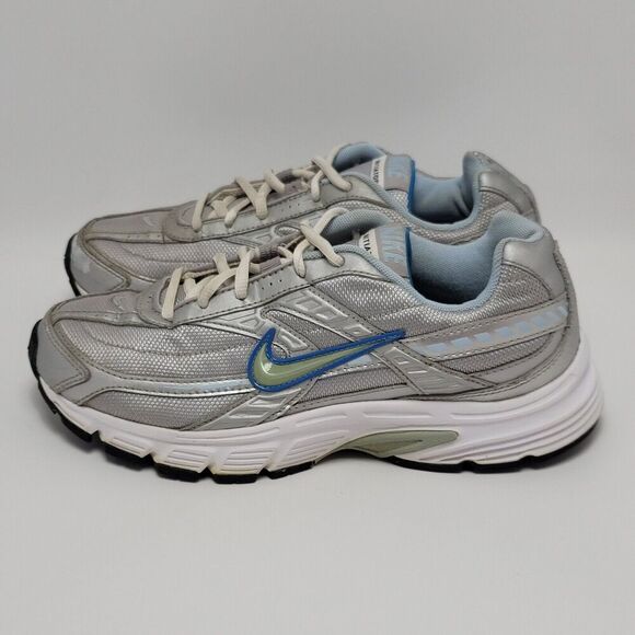 Nike Womens Gray White Initiator 394053-001 Lace Up Mid Athletic Shoes Size 8.5 - Picture 4 of 11